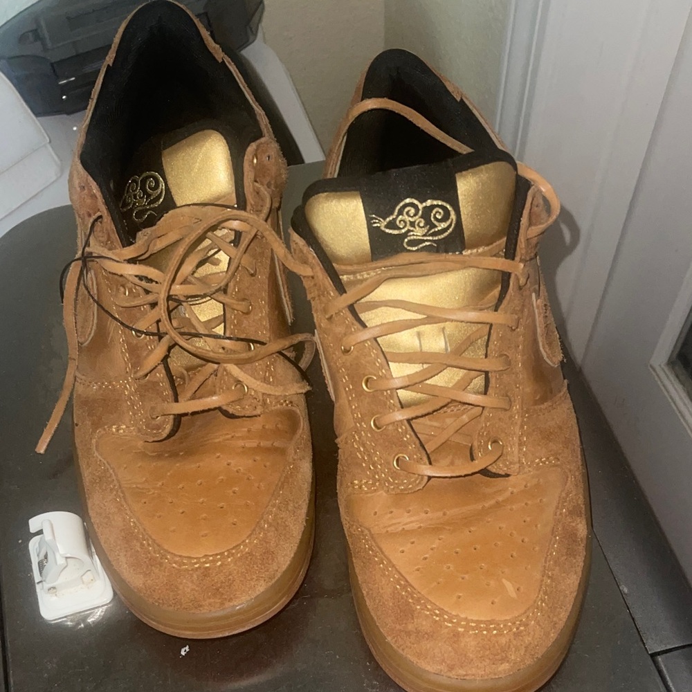Brown and Gold Men's Shoes